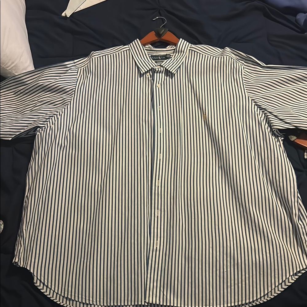 Polo by Ralph Lauren Classic Black and White Striped Shirt